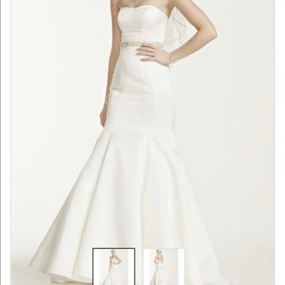 Satin Mermaid Wedding Gown - Picture 1 of 3